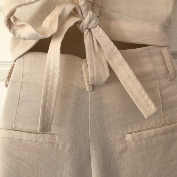 Pants & Jumpsuits Beautiful Classy Cream Linen Pants Waistcoat